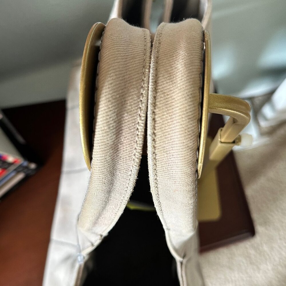 Prada Beige Canvas Tote Satchel - Picture 11 of 17
